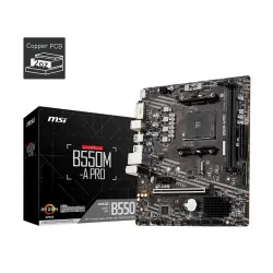 MSI MOTHERBOARD 550 (B550M A PRO) DDR4 (FOR AMD)