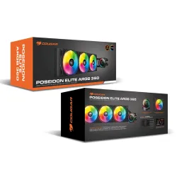 Cougar CPU Cooler Liquid AIO Poseidon Elite ARGB 360 (Black)