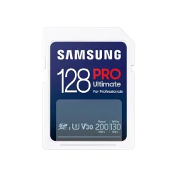 Samsung Micro SD Card 128GB PRO Ultimate with Adapter For DSLR Camera (Open Box)