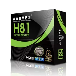 Aarvex Motherboard H81 DDR3 For 4th Gen with NVMe Slot