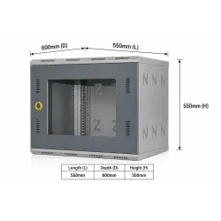 Securelink Networking Rack 12U 550×600×550mm (L×D×H)