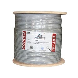 A+ Products CAT6 Copper Lan Cable Indoor 305y Gray (0.45mm)