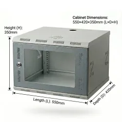 Securelink Networking Rack 6U 550×420×350mm (L×D×H)