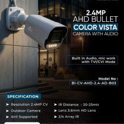 A+ Products 2.4MP HD ColorVu Bullet Camera 3.6mm With Audio (AD-B03)