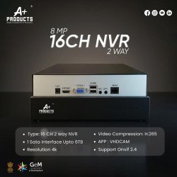 A+ Products 16ch NVR With 2 Way Audio