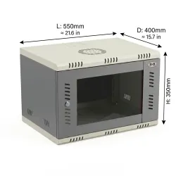 B And B Networking Rack 6U 550×400×350mm (L×D×H)