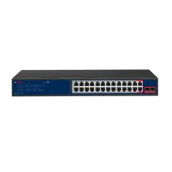 CP-Plus Poe Switch 24 Port (24 FE + 2 GE + 2 SFP Port) CP-ANW-HPU24G2F2-N30