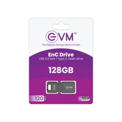 EVM Enc Pendrive Type-C 128GB USB 3.2 (ENC/128G) EVM Enc Pendrive Type-C 128GB USB 3.2 (ENC/128G)