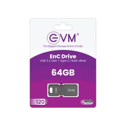 EVM Enc Pendrive Type-C 64GB USB 3.2 (ENC/64G) EVM Enc Pendrive Type-C 64GB USB 3.2 (ENC/64G)