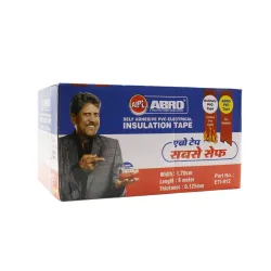 ABRO Pvc Electrical Insulation Tape 18mm x 0.125mm x 6m (Pack Of 30) (White) ABRO Pvc Electrical Insulation Tape 18mm x 0.125mm x 6m (Pack Of 30) (White)