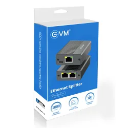 EVM RJ45 Lan Splitter Heavy 1 In 2 Out (EVM-ES45-12)