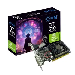 EVM Nvidia Graphic Card GT610 2GB DDR3 With HDMI, DVI, VGA Port EVM Nvidia Graphic Card GT610 2GB DDR3 With HDMI, DVI, VGA Port