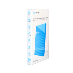 Cablet SSD Casing 2.5 Inch Sata Enclosure USB 3.0 Blue Cablet SSD Casing 2.5 Inch Sata Enclosure USB 3.0 Blue