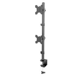 Led Monitor Mount Stand For 2 Led With Table Clamp Height Adjustable- Steel (MB-MSS3)