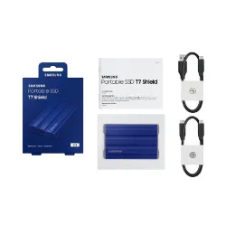 Samsung External SSD 1TB T7 Shield (With USB Type-C) Blue Samsung External SSD 1TB T7 Shield (With USB Type-C) Blue
