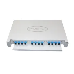 Metro Patch Panel Unit LIU Fully Loaded Rack Mounted SC/PC (12F) Metro Patch Panel Unit LIU Fully Loaded Rack Mounted SC/PC (12F)
