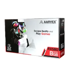 Aarvex AMD Radeon Graphic Card RX580 8GB DDR5 Dual Fan Aarvex AMD Radeon Graphic Card RX580 8GB DDR5 Dual Fan