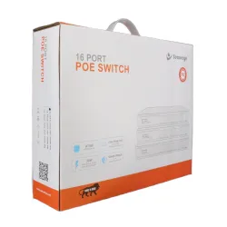 Secureye Poe Switch 16 Port (16 Normal Poe + 2 Gigabit Uplink + 1 SFP) S-16FE-2UG-1UF-300W Secureye Poe Switch 16 Port (16 Normal Poe + 2 Gigabit Uplink + 1 SFP) S-16FE-2UG-1UF-300W