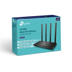 TP-Link AC1200 Wireless MU-MIMO Gigabit Router (Archer C6) TP-Link AC1200 Wireless MU-MIMO Gigabit Router (Archer C6)